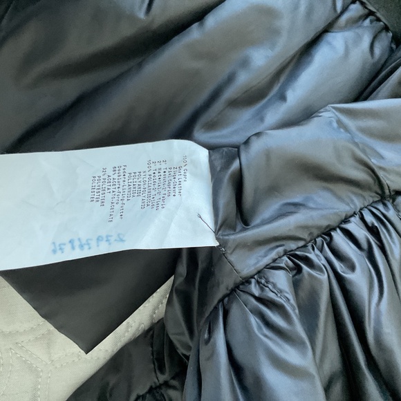 Armani Collezioni Leather/Nylon Black Jacket Size 10 - Picture 9 of 9